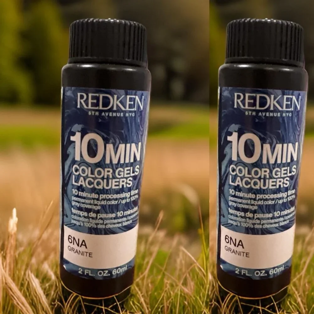 Redken Color Gel Lacquers 10 minute 6NA Granite 2 oz _ 2 units